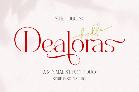 Dealoras Trio: The Elegant Font for Elevating Your Designs