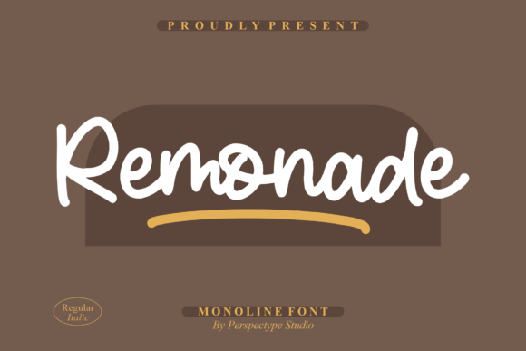 Remonade: The Monoline Script That Elevates Every Creative Project