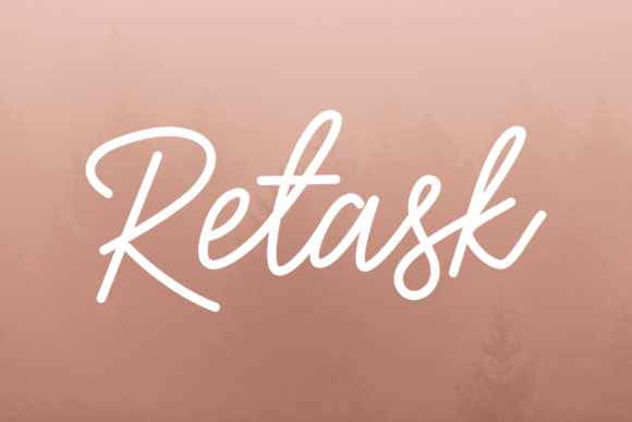 Retask: A Bouncy Script Font for Modern Creative Projects