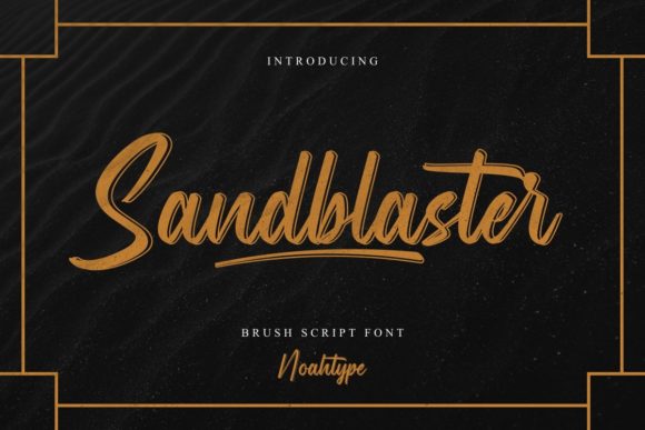 Sandblaster: The Modern Brush Script for Authentic Handmade Design