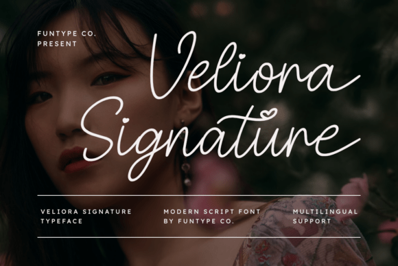 Veliora Signature: A Modern Script for Intimate Branding